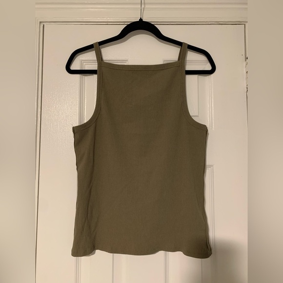 We The Free Tops - NWT Free People Olive Green Ribbed Tank Top